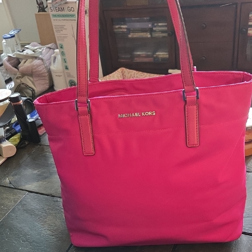 Michael Kors Hot Pink Tote with Logo